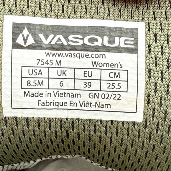 Vasque Womens Torre AT GTX Boots US 8.5 M EU 39 Brown Leather Waterproof NIB - Picture 12 of 12